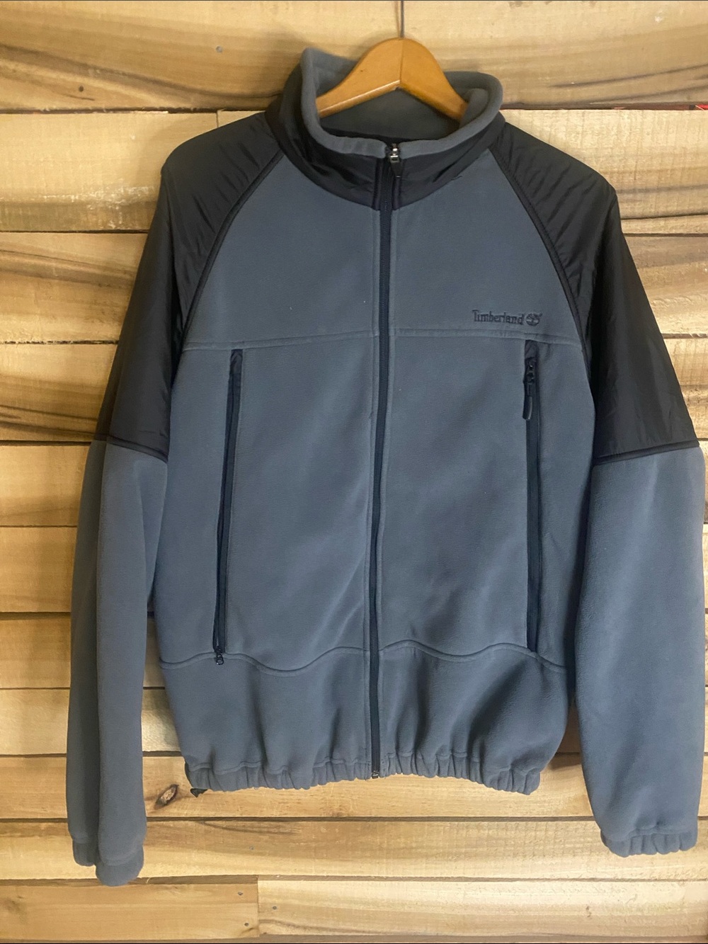Timberland Men's Blue-Gray Full-Zip fleece Performance Jacket